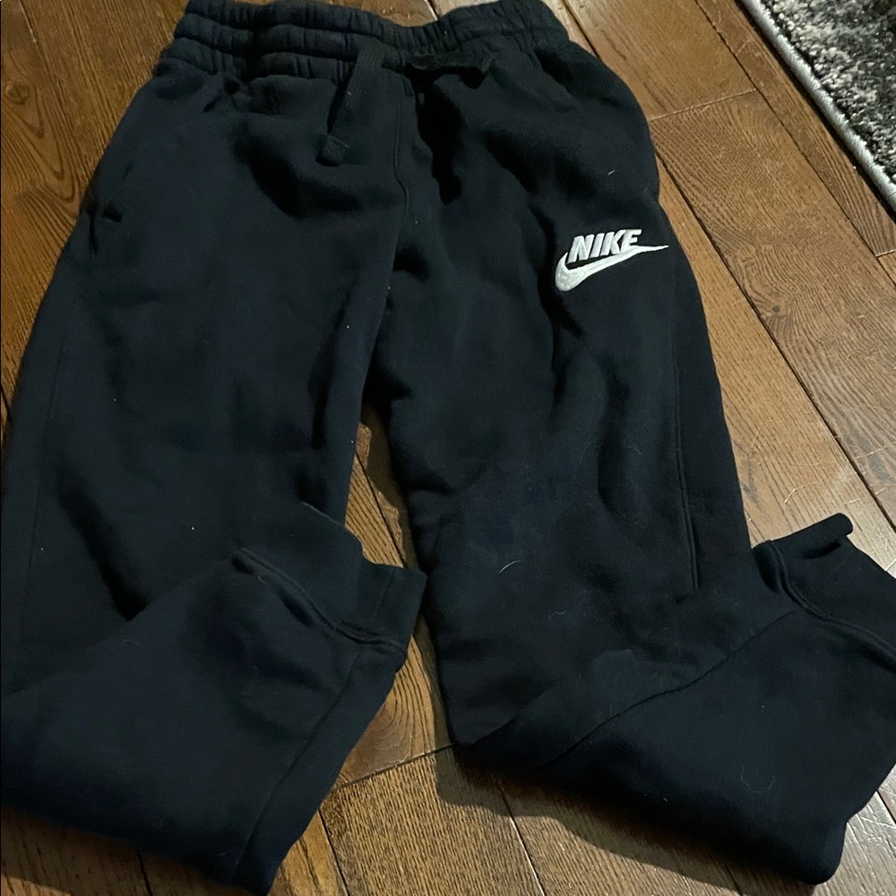 🔥 3/$25 - Nike Kids Black Joggers with White Logo